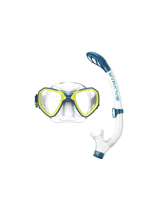 Combo Maschera Ragazzo in Silicone MORPHEUS MID PETROL Mask + DEB Snorkell