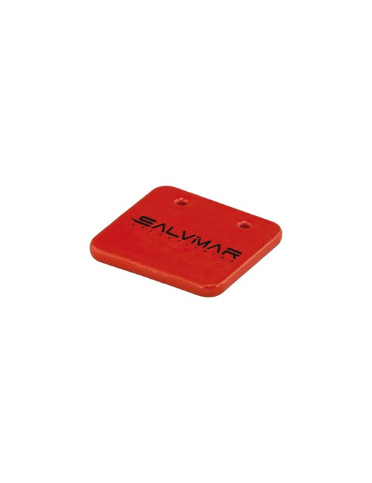 Piombo quadrato 7.5x7.5 cm da 500g, rivestito ROSSO