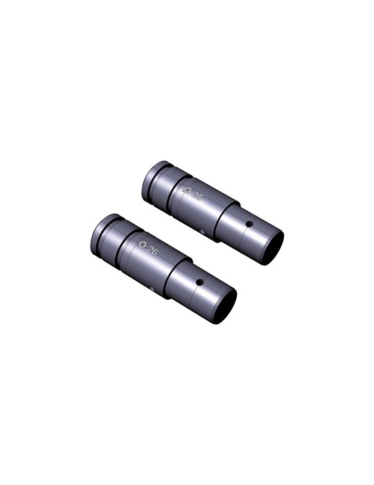 CANNOTTO TESTATA ROLLER DIAMETRO 25,6 mm con DOPPIA SEDE O-RING