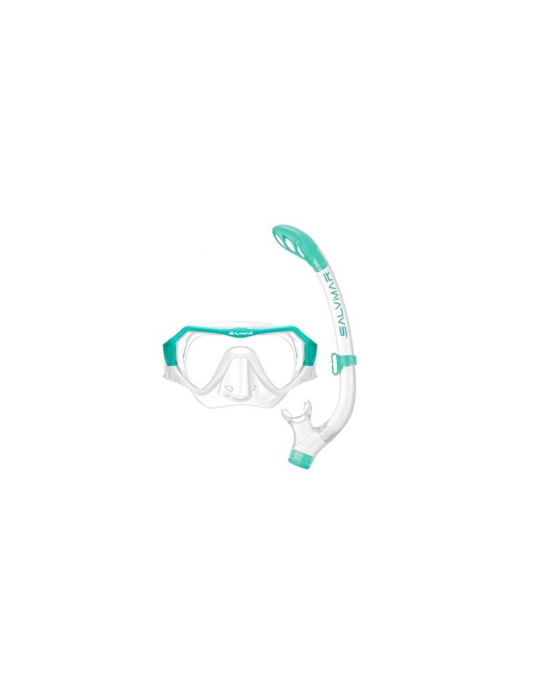 Combo Maschera Ragazzo in Silicone HORIZON AQUAMARINE Mask + DEB Snorkell
