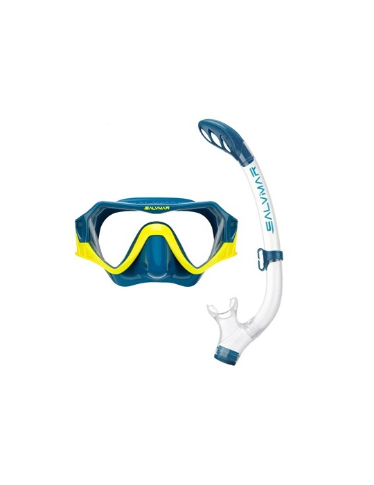 Combo Maschera Ragazzo in Silicone HORIZON PETROL Mask + DEB Snorkell