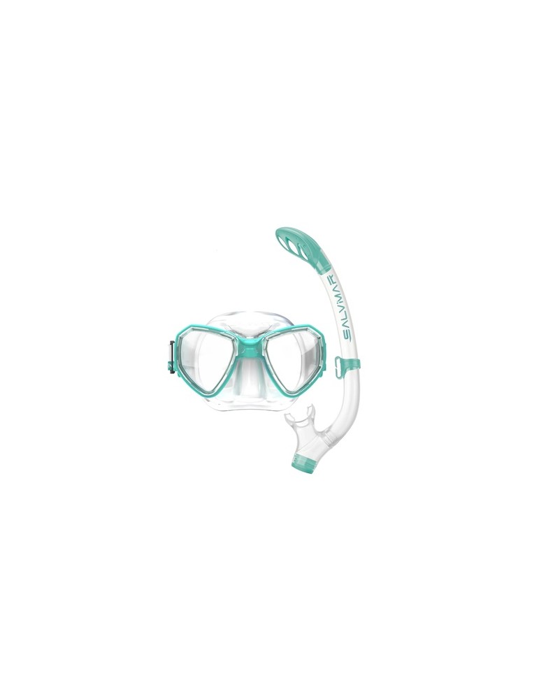 Combo Maschera Ragazzo in Silicone MORPHEUS MID AQUAMARINE Mask + DEB Snorkell