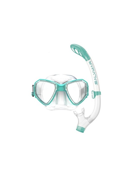 Combo Maschera Ragazzo in Silicone MORPHEUS MID AQUAMARINE Mask + DEB Snorkell